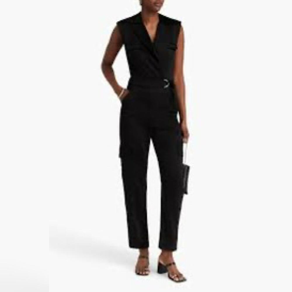 SIMKHAI $590 Size 2 XS Haisley satin wrap jumpsuit
